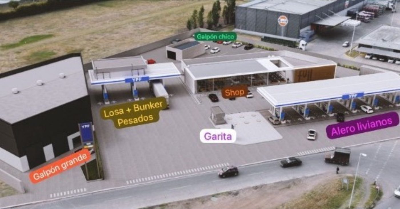 Estación de servicio YPF Full completa
